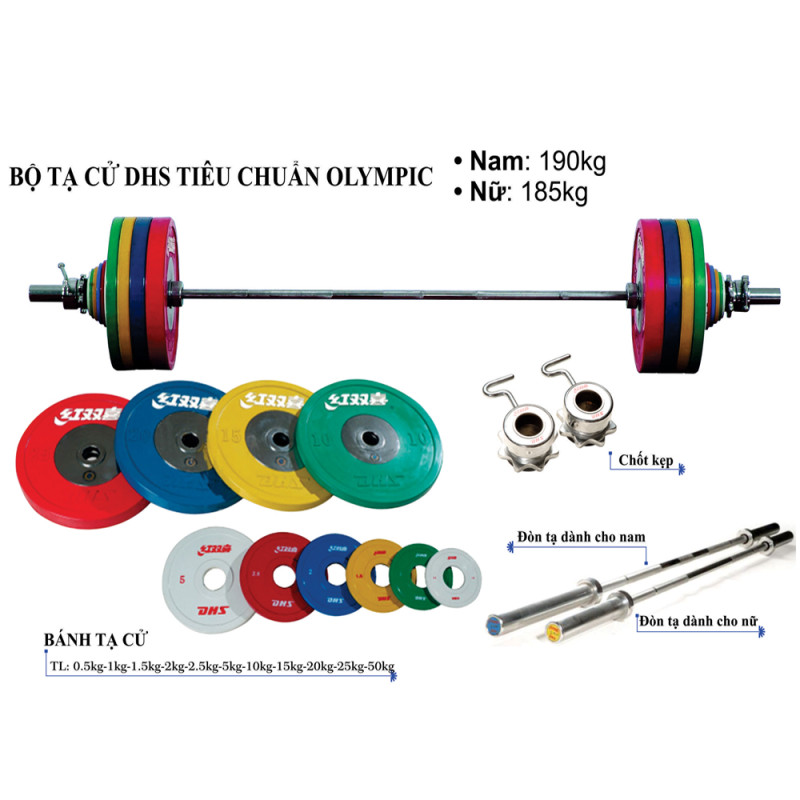 Bộ tạ cử Nữ DHS-Olimpic